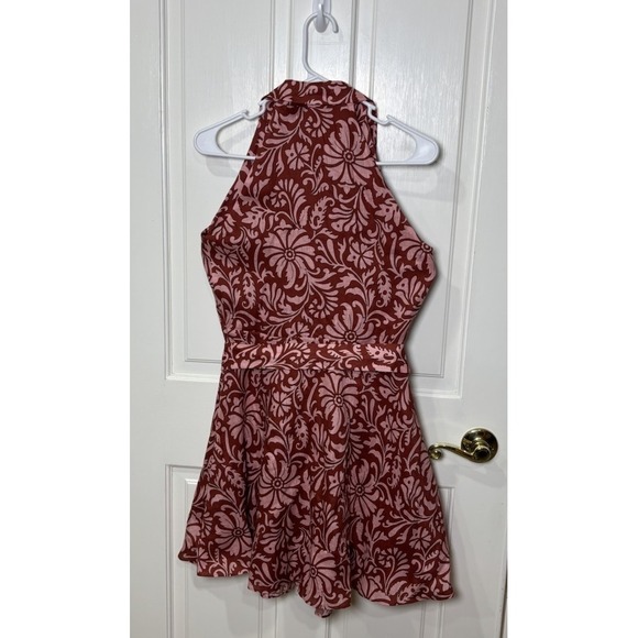 Veronica Beard Beau floral-print linen halter dress 4 - Picture 5 of 9